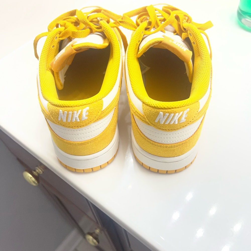 Nike Vibrant Yellow and White Shoes